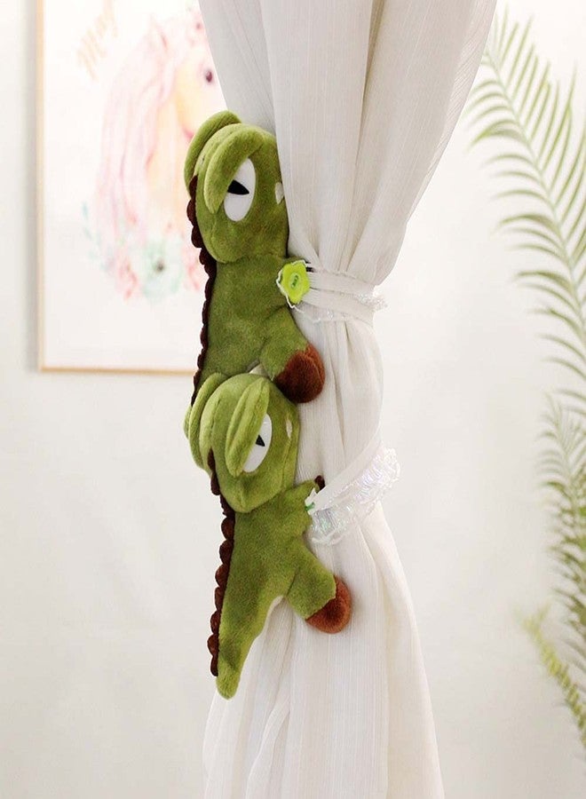 Cciphy 1 Pair Cartoon Dinosaur Curtain Holdbacks Cute Tiebacks Animal Holders Window Accessories for Children Nursery Curtain Decoration (Dinosaur) - Image 2